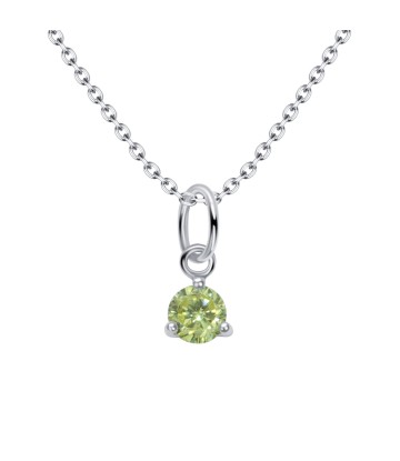 August Birthstone Silver Necklace SPE-5717